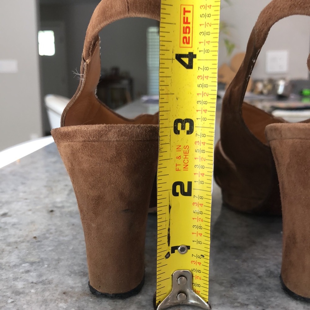 Vintage DIETER KUCKELKORN Special Edition Suede Slingback Heels - Picture 9 of 12